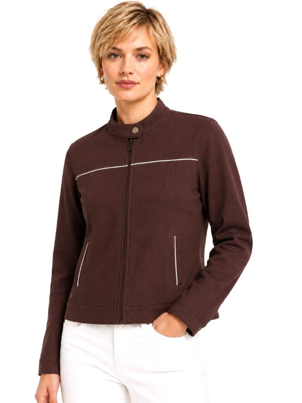 Tommy Bahama 18 Golf Brown Zip Front Jacket